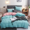 Wholesale of pure orange 1.5 four-piece set of pure aloe vera cotton pure color double-sided process bedding Application Scenario